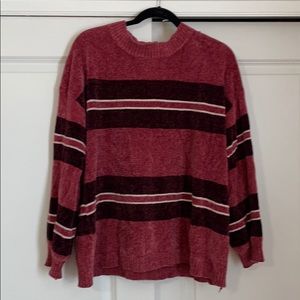 Pink Lily Pink Striped Sweater